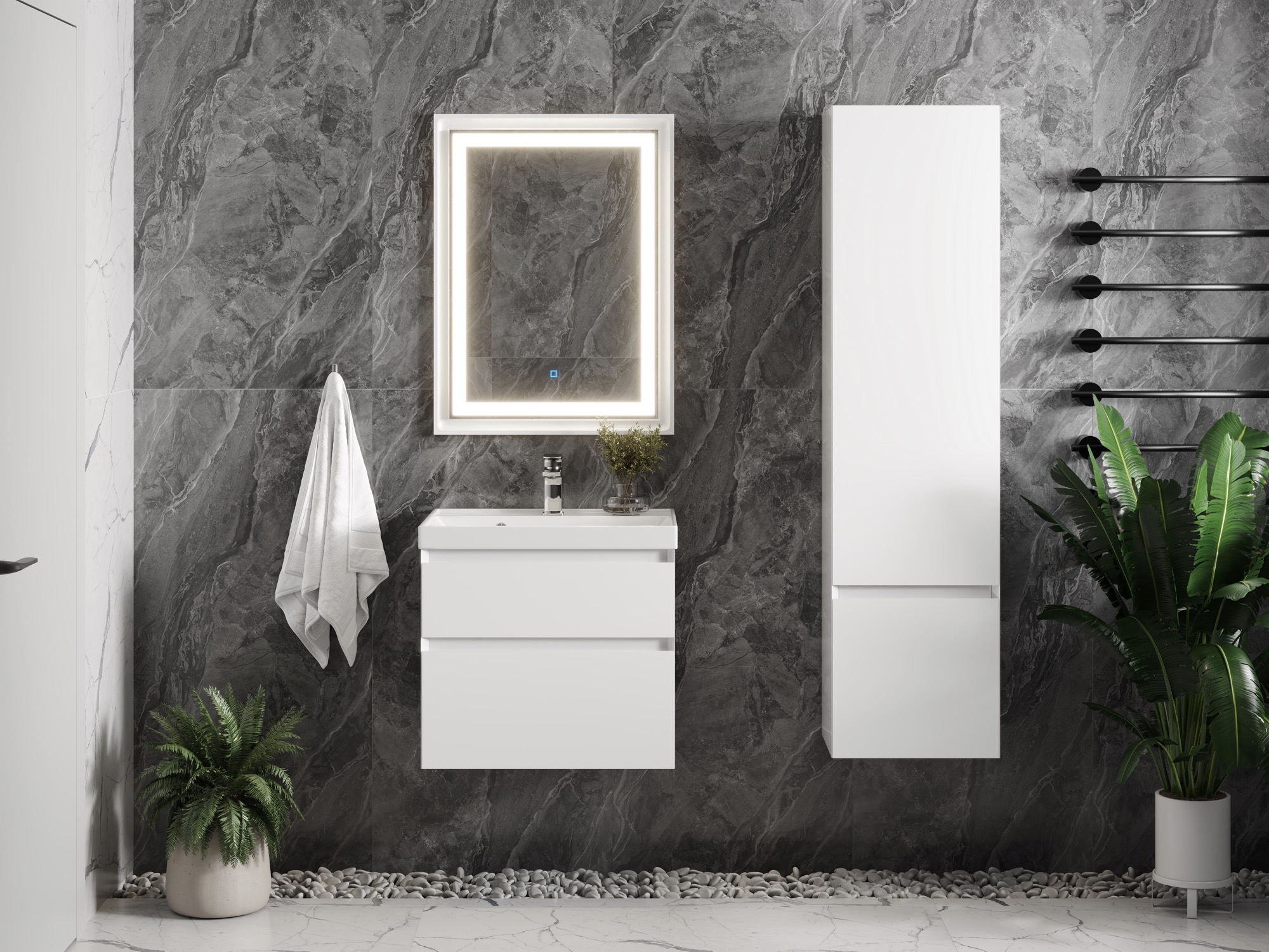 Тумба Laura 60-2 ПД (Classic/iris 60)