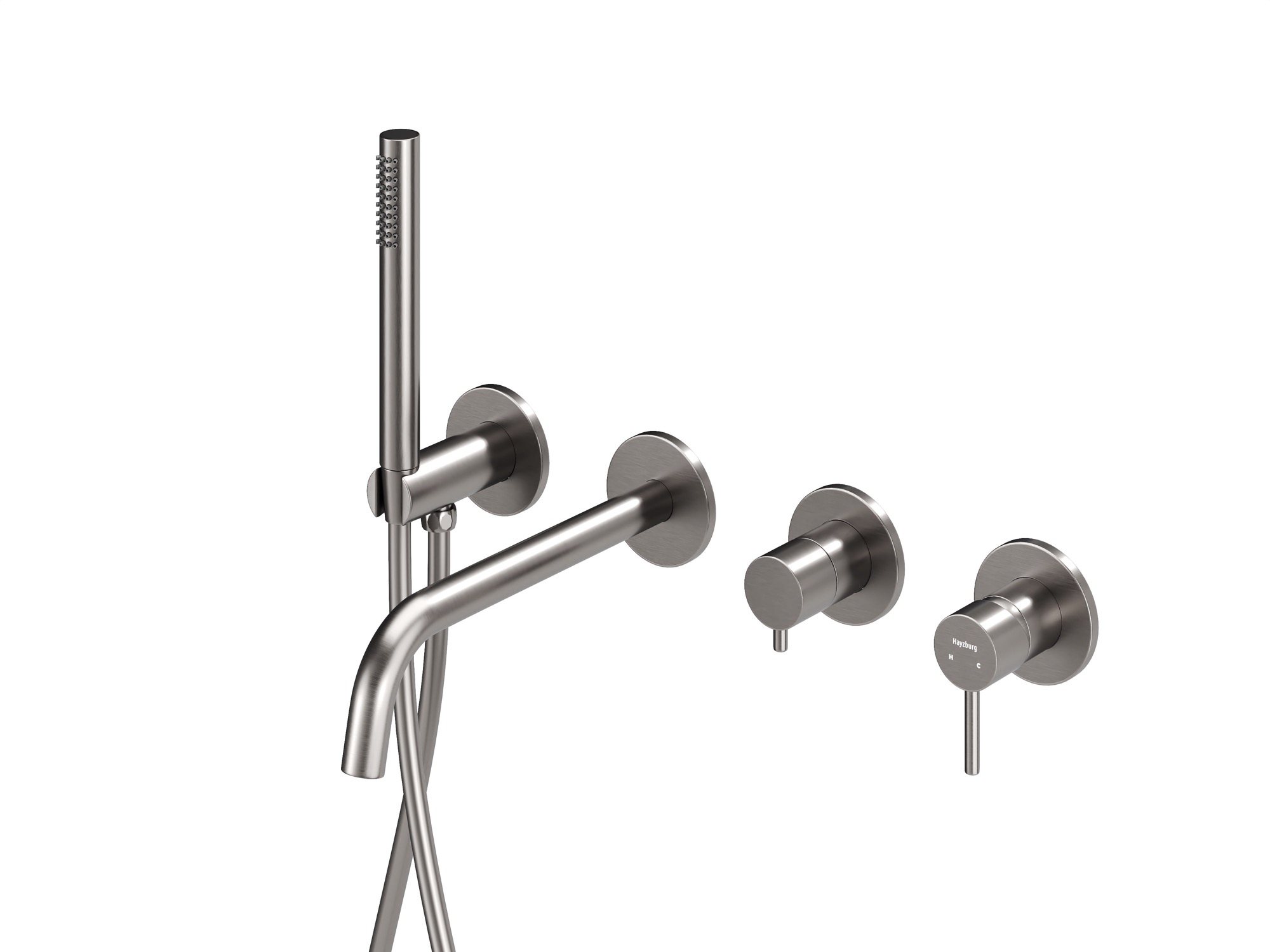 HB-2004BN Матовый Никель Встраиваемый смеситель для ванны