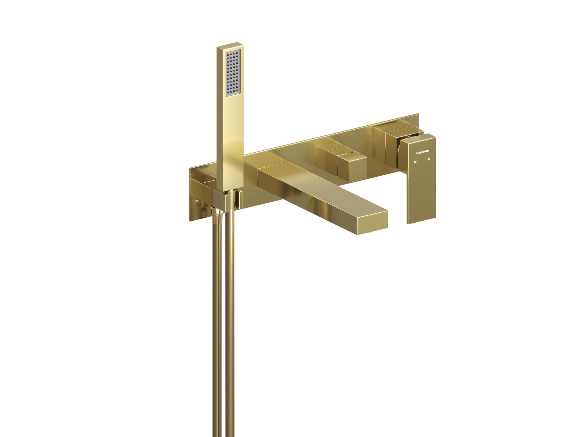 HB-1004GO Золото Встраиваемый смеситель для ванны