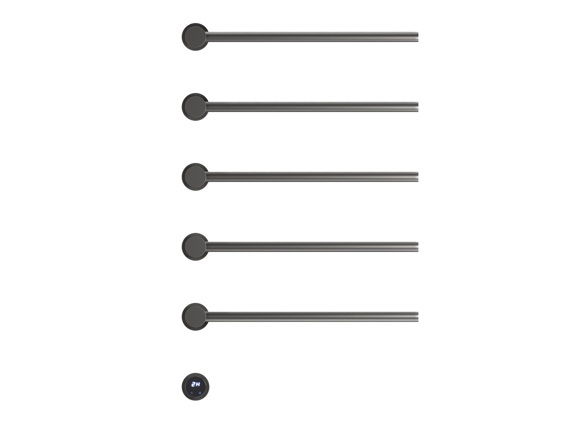 HB-006-5GG  Стальной серый Полотенцесушитель встраиваемый электрический
