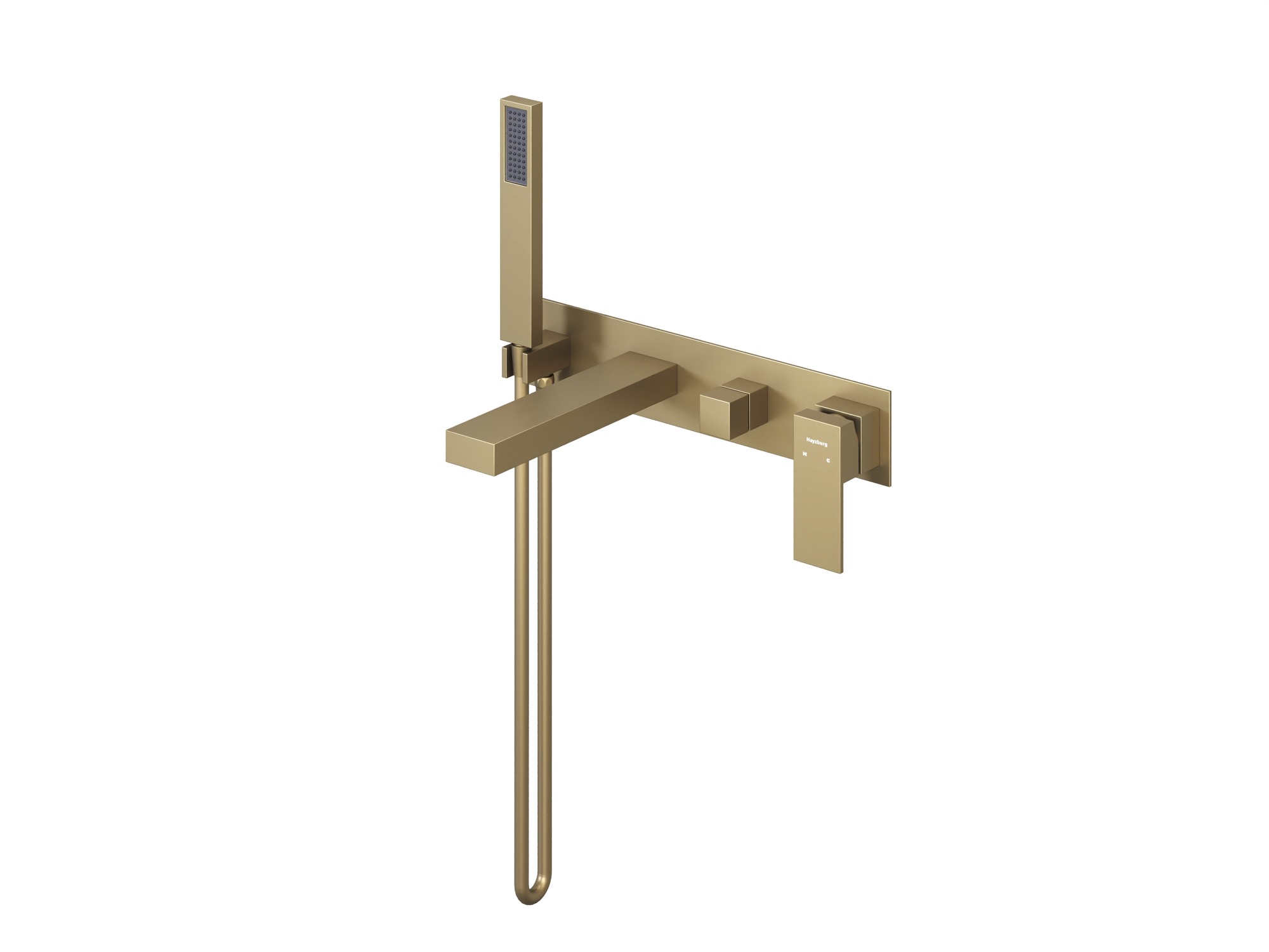 HB-1004BG Матовое Золото Встраиваемый смеситель для ванны