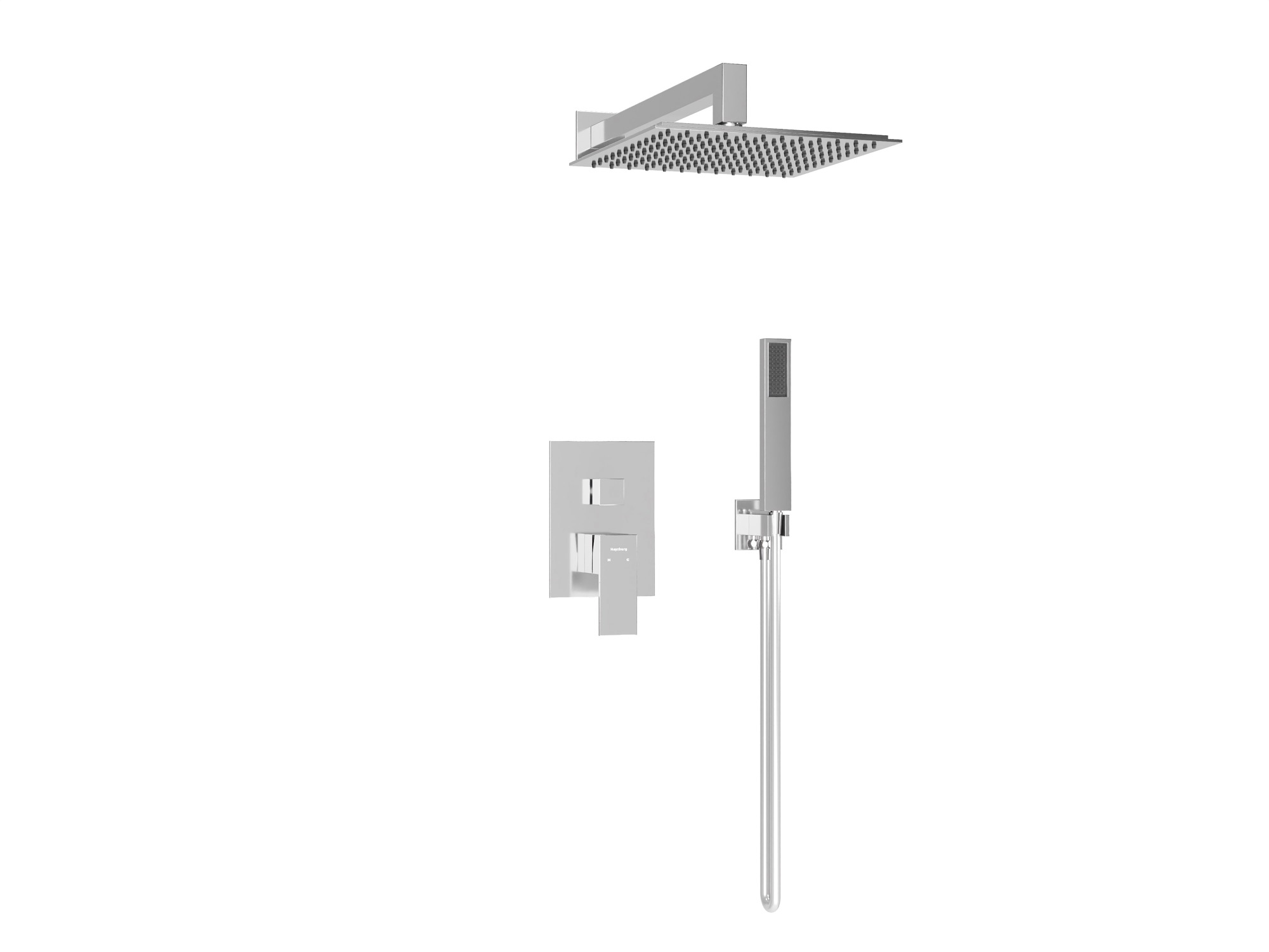 HB-1002CH Хром Встраиваемая душевая система