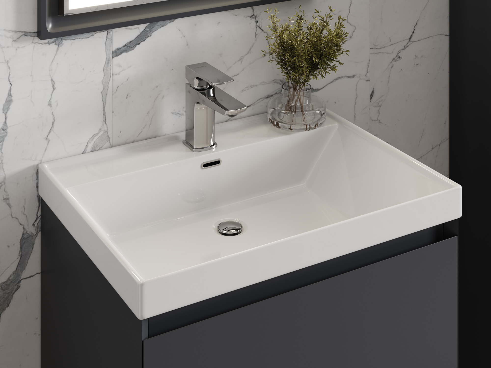 Тумба Laura 60-2 Графит (Classic/iris 60)