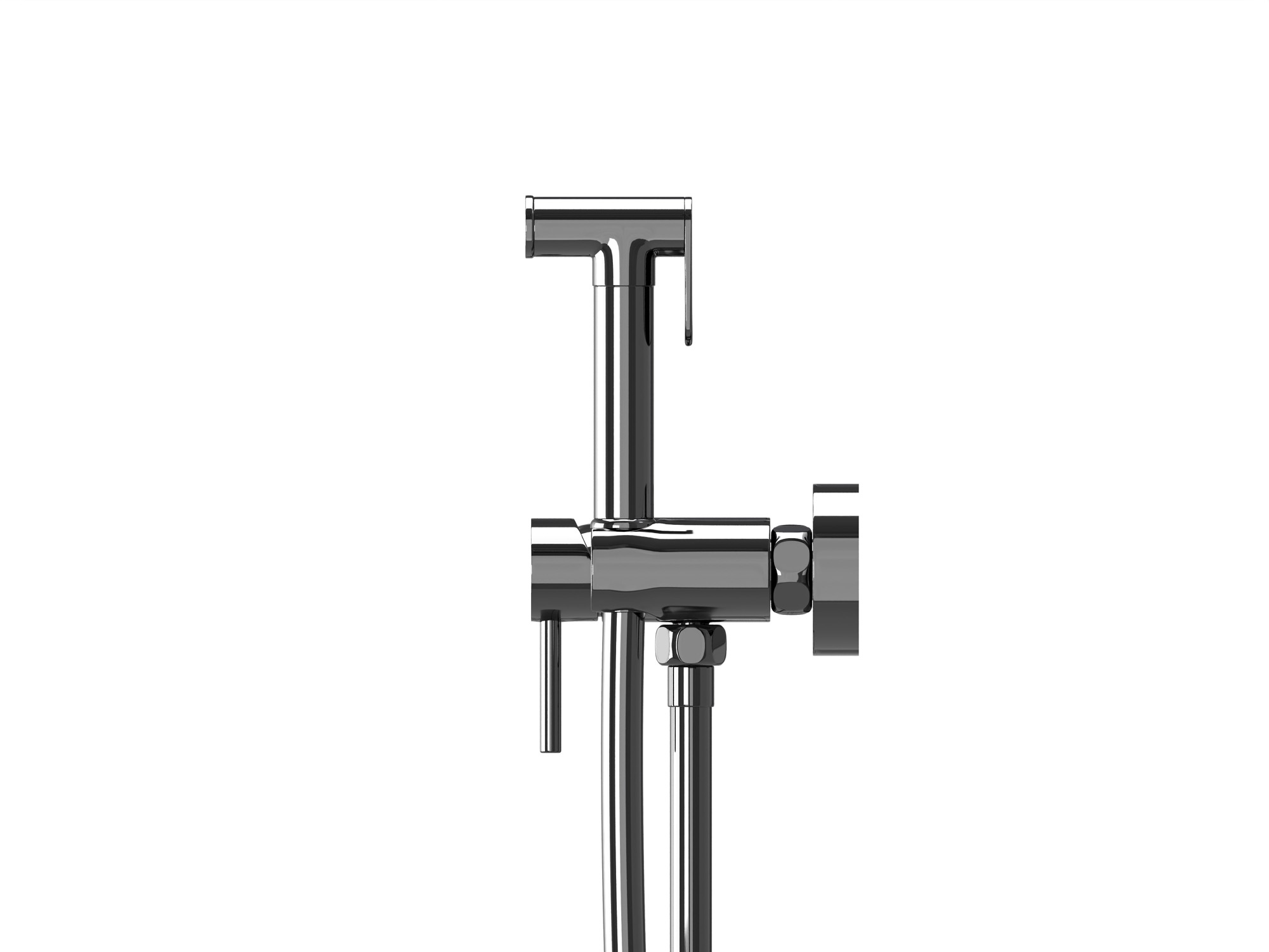HB-2006BCH Чёрный хром гигиенический душ