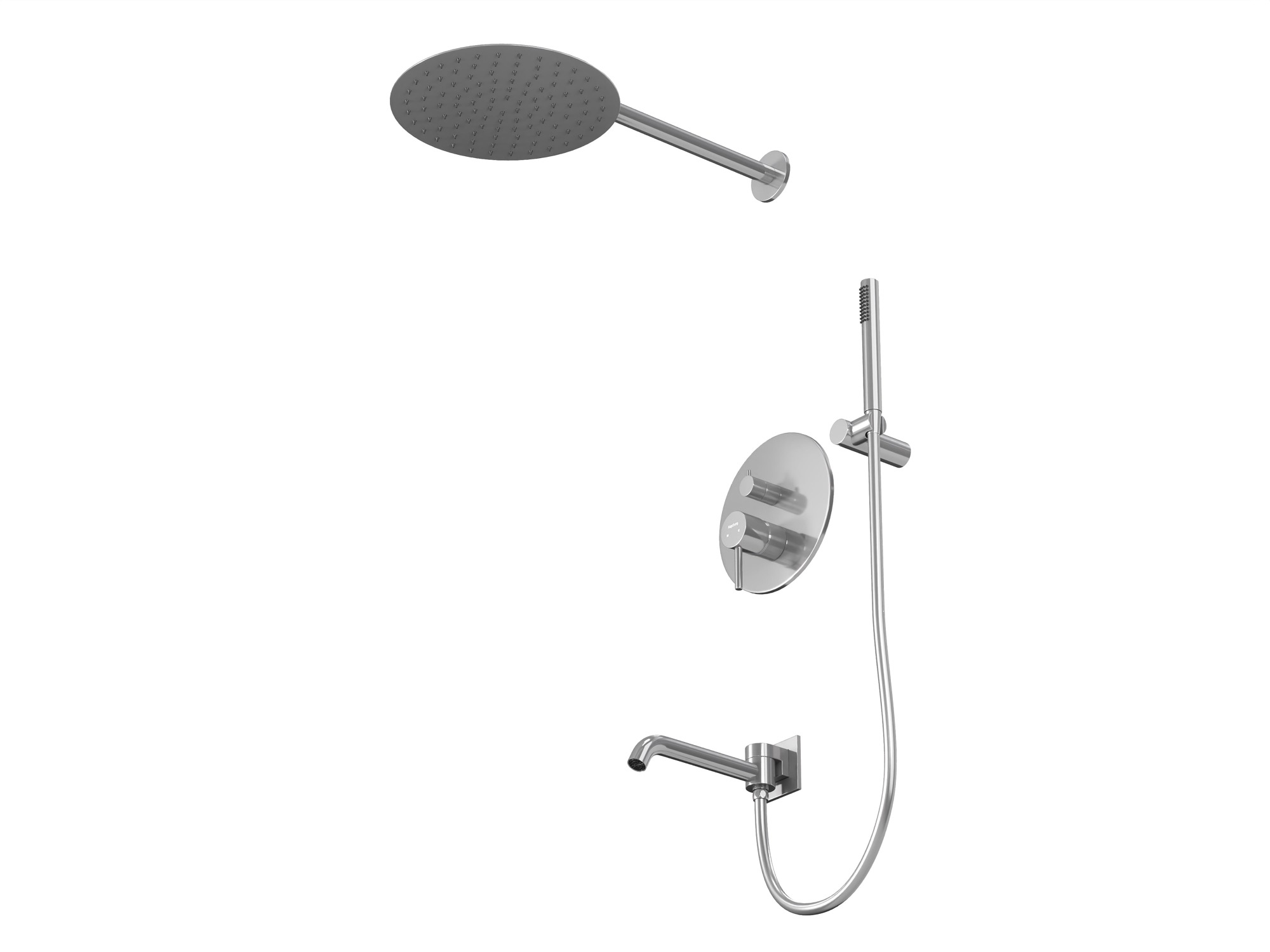 HB-2001CH Хром Встраиваемая душевая система