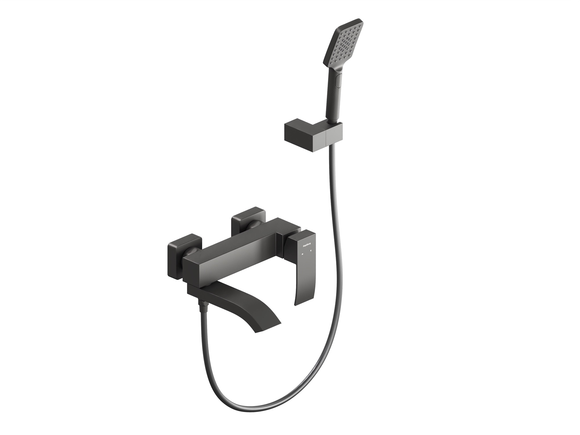 HB-3009GG Стальной Серый смеситель для ванны