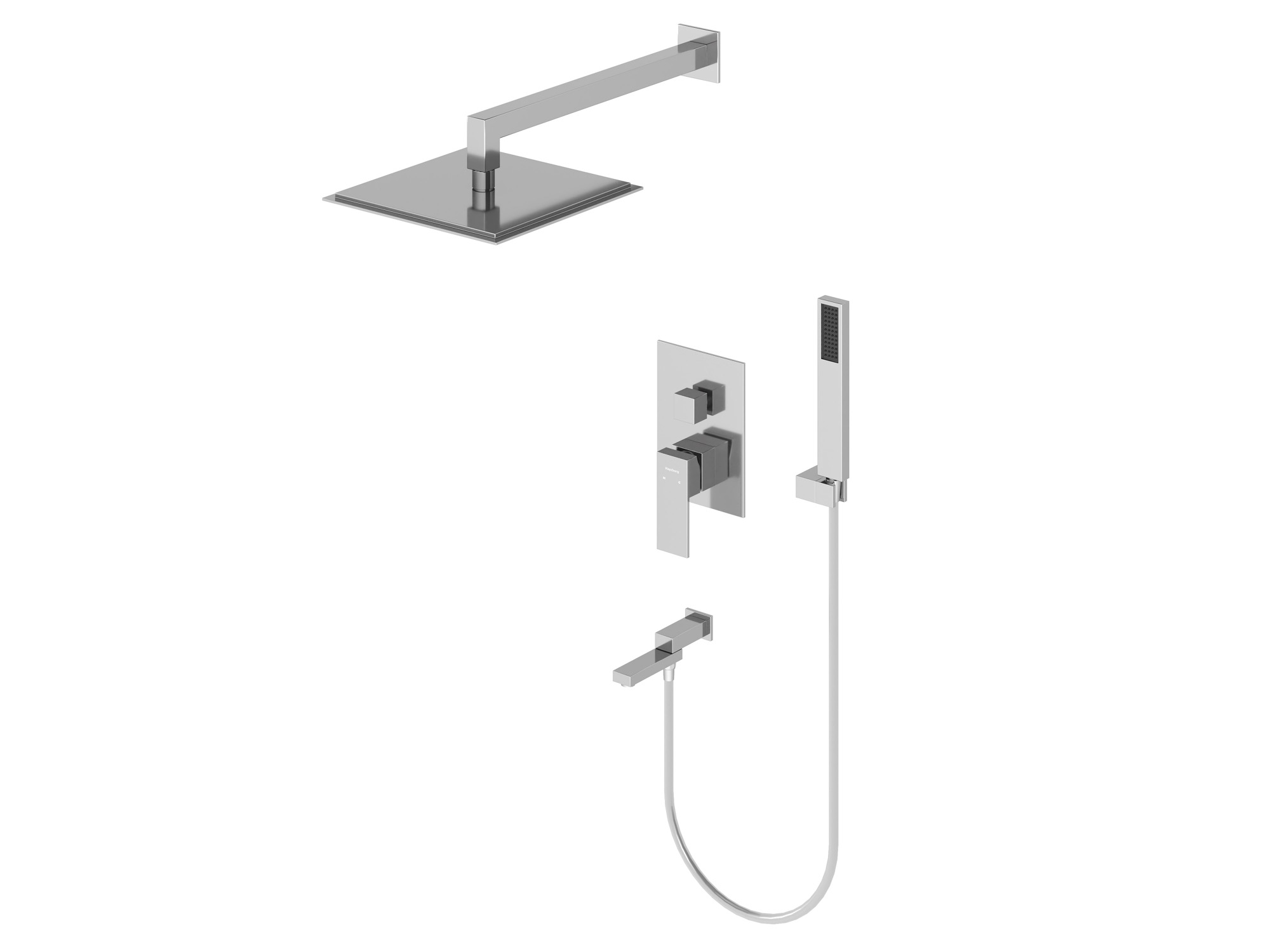 HB-1001CH Хром Встраиваемая душевая система