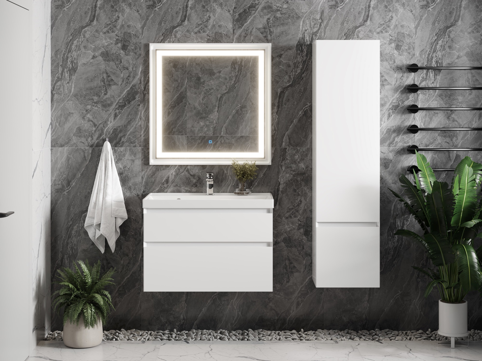 Тумба Laura 100-2 ПД (Classic/iris 100)