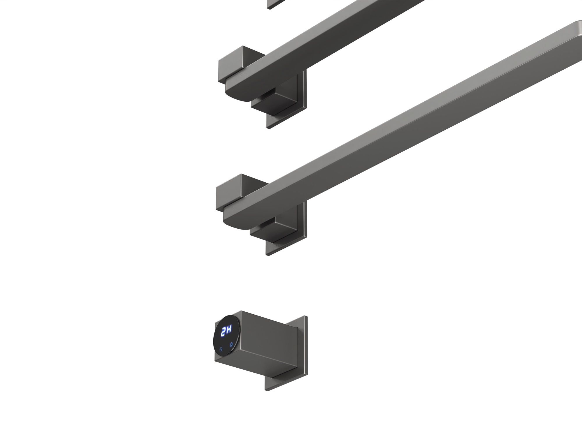 HB-015-4GG  Стальной серый Полотенцесушитель встраиваемый электрический