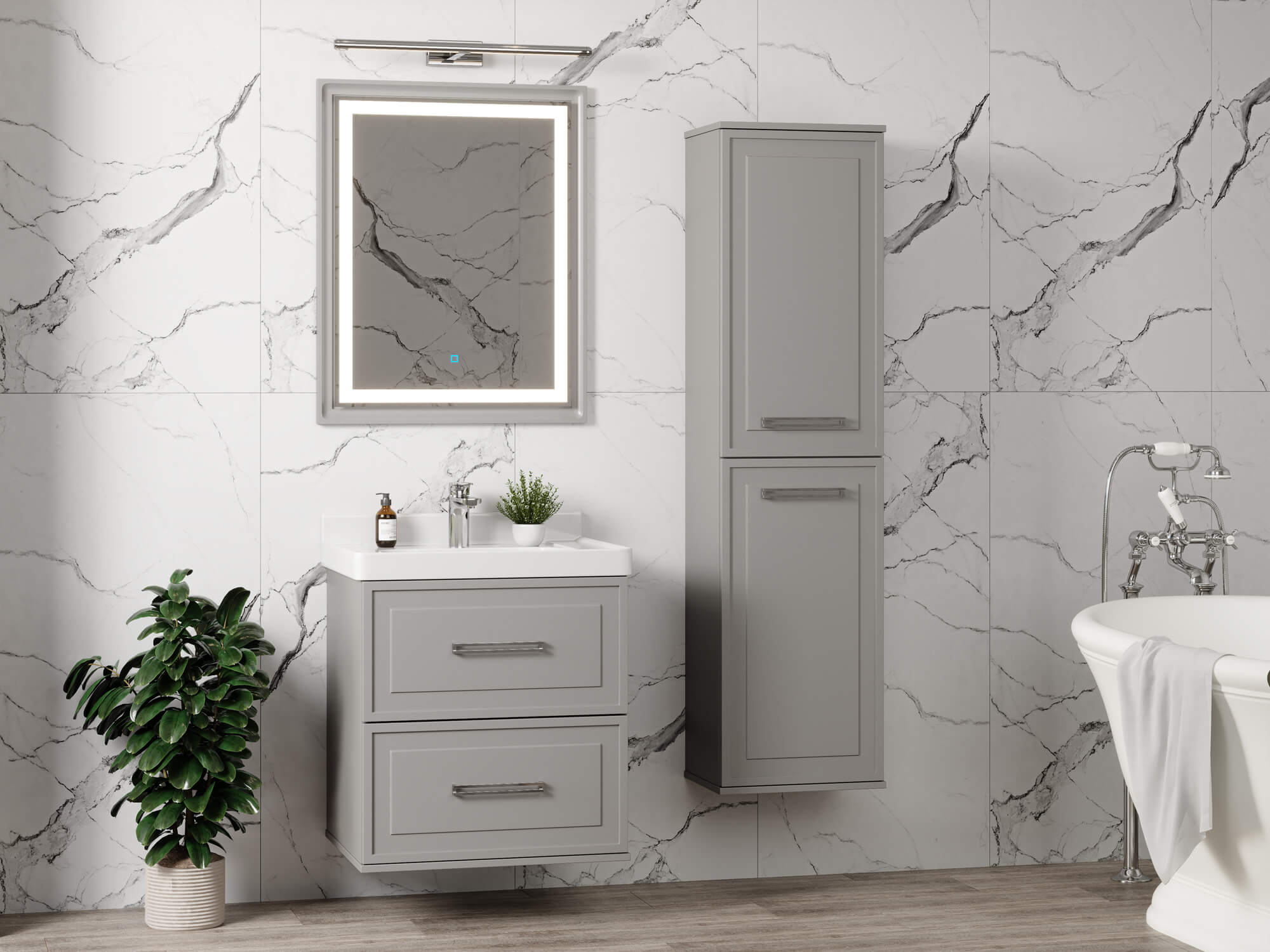 Тумба Katy 60-2 Серый К167 (Katy 60)