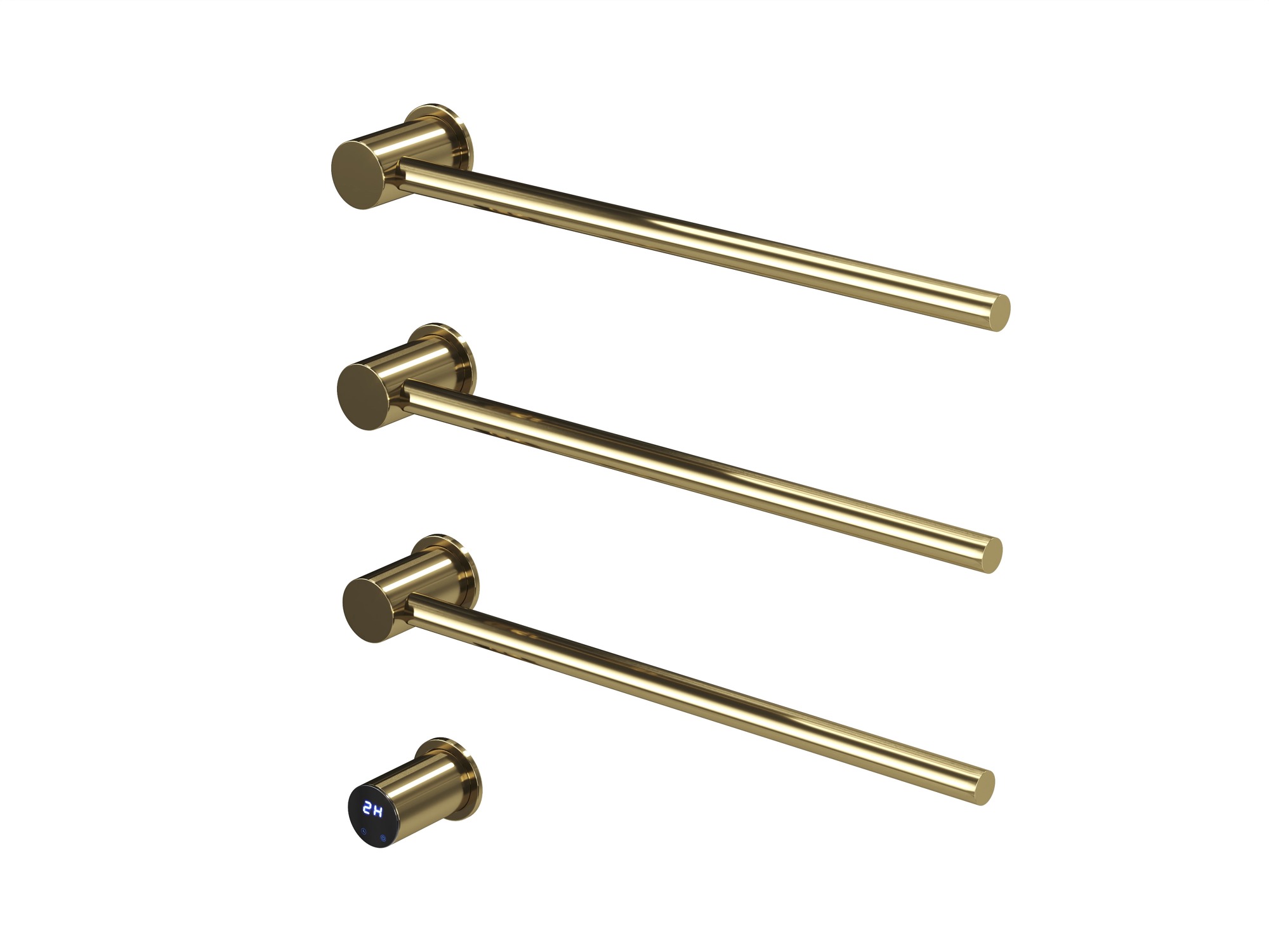 HB-006-3GO Золото Полотенцесушитель встраиваемый электрический
