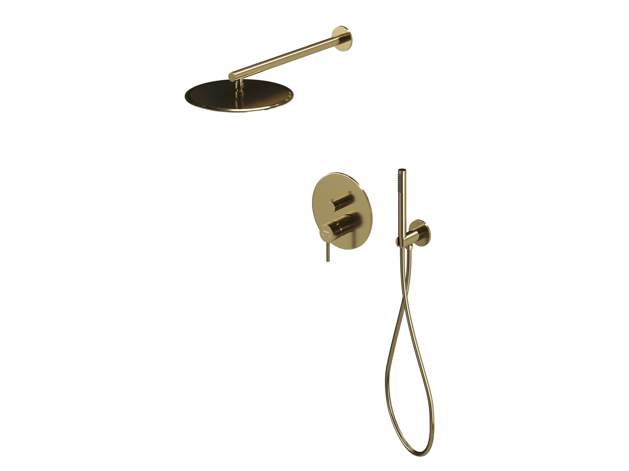 HB-2002GO Золото Встраиваемая душевая система