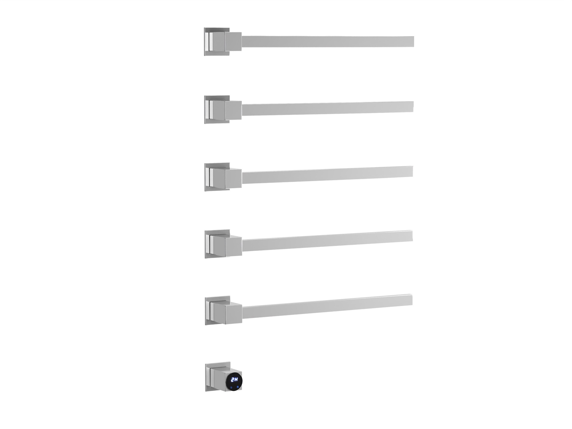 HB-016-5CH Хром Полотенцесушитель встраиваемый электрический