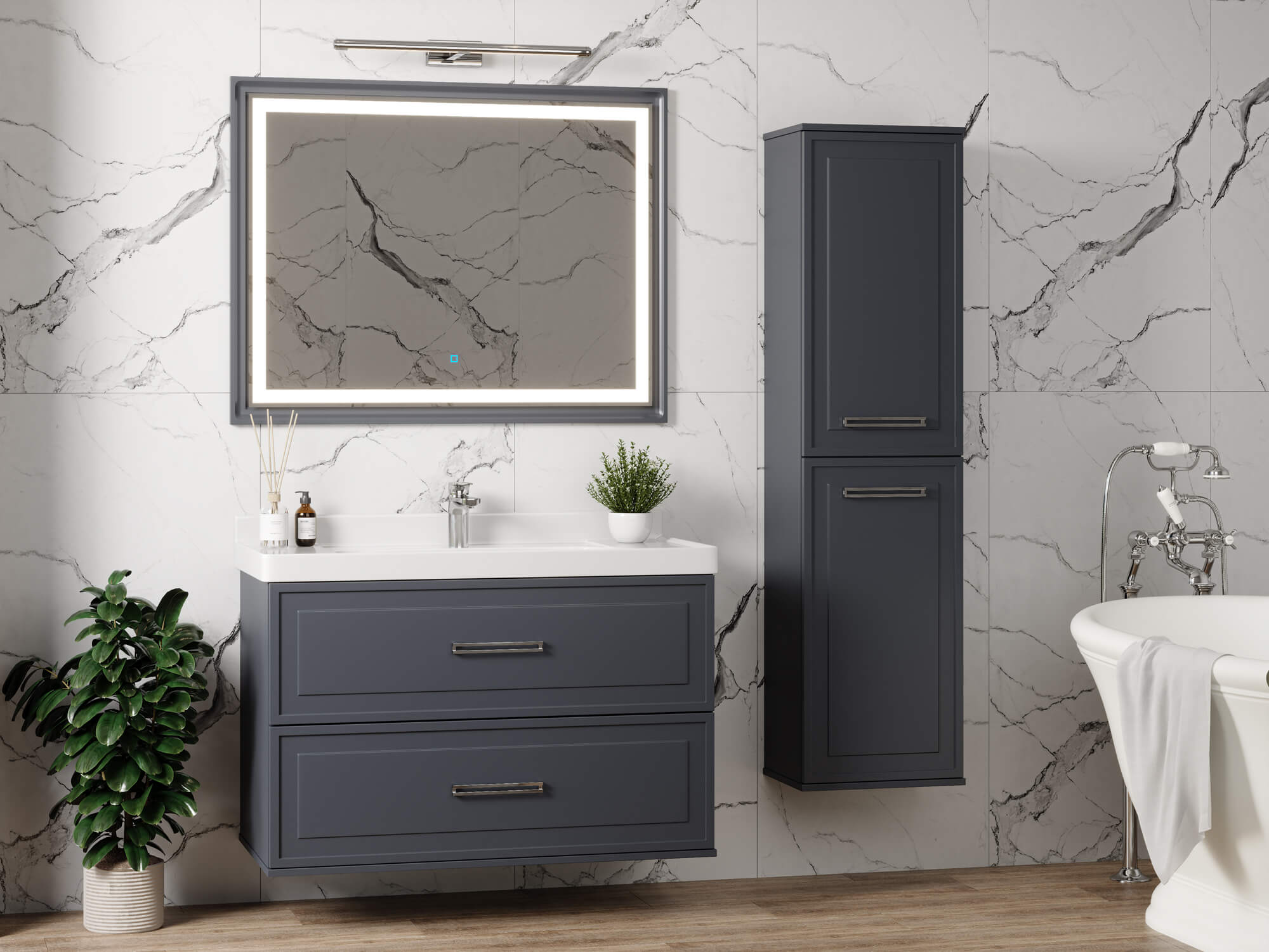 Тумба Katy 100-2 Графит (Katy 100)