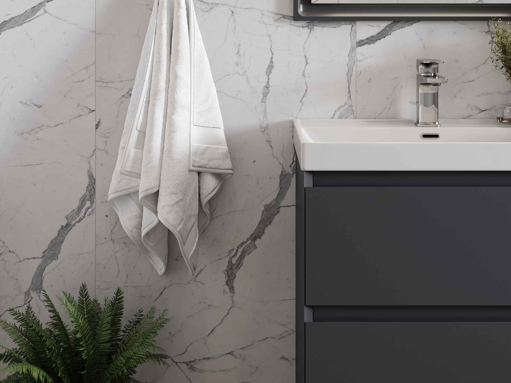 Тумба Laura 60-2 Графит (Classic/iris 60)