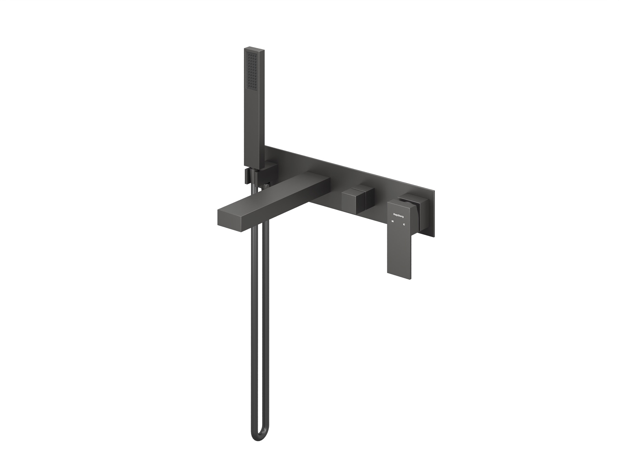 HB-1004GG Стальной Серый Встраиваемый смеситель для ванны