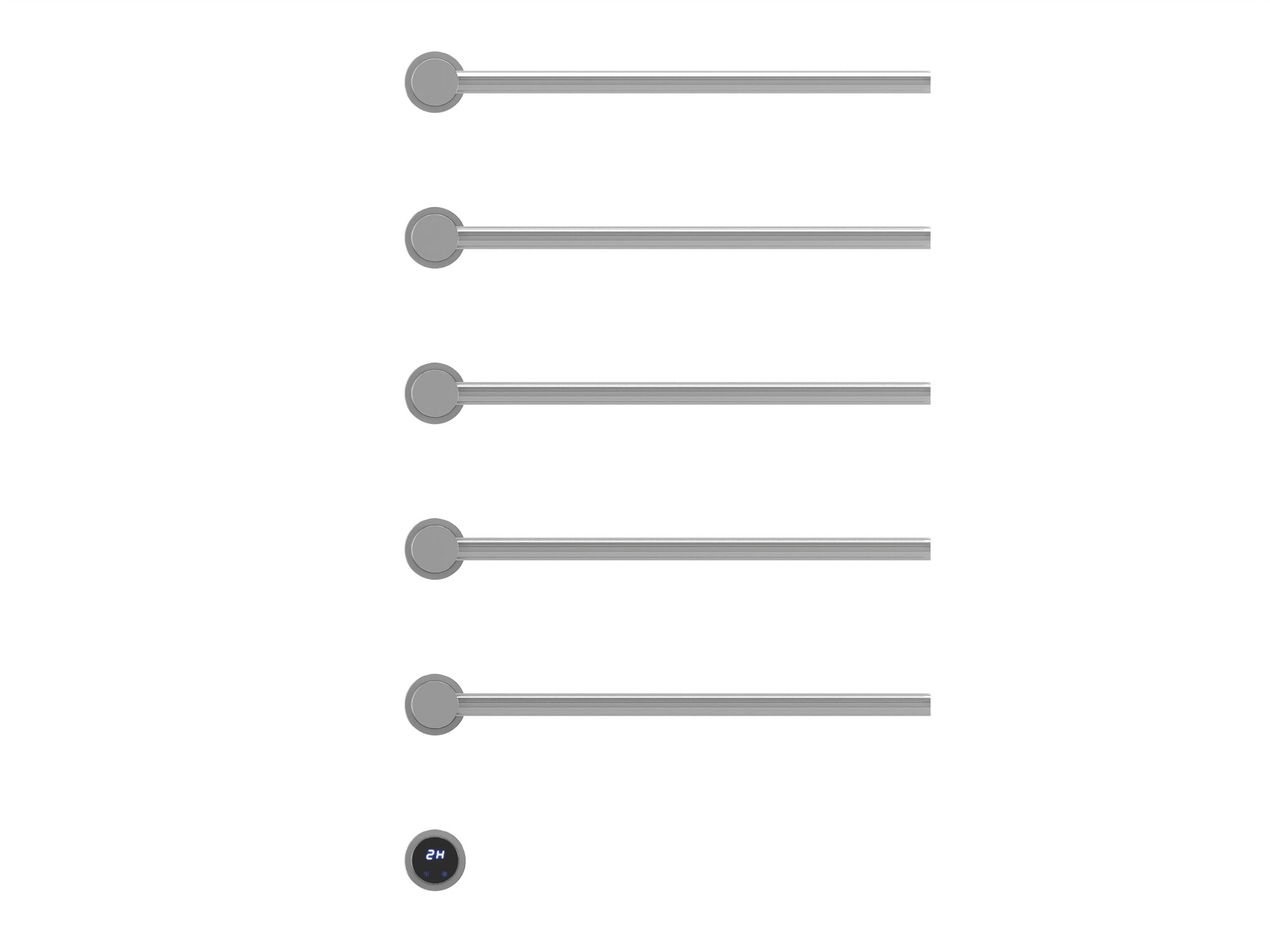 HB-006-5CH Хром Полотенцесушитель встраиваемый электрический