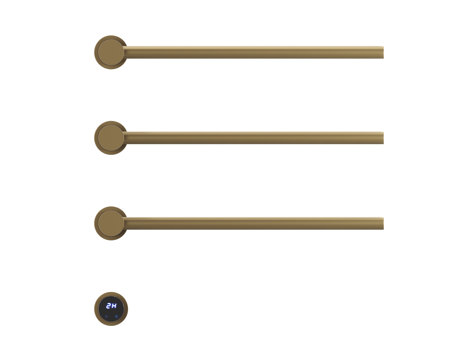 HB-006-3BG Матовое Золото Полотенцесушитель встраиваемый электрический