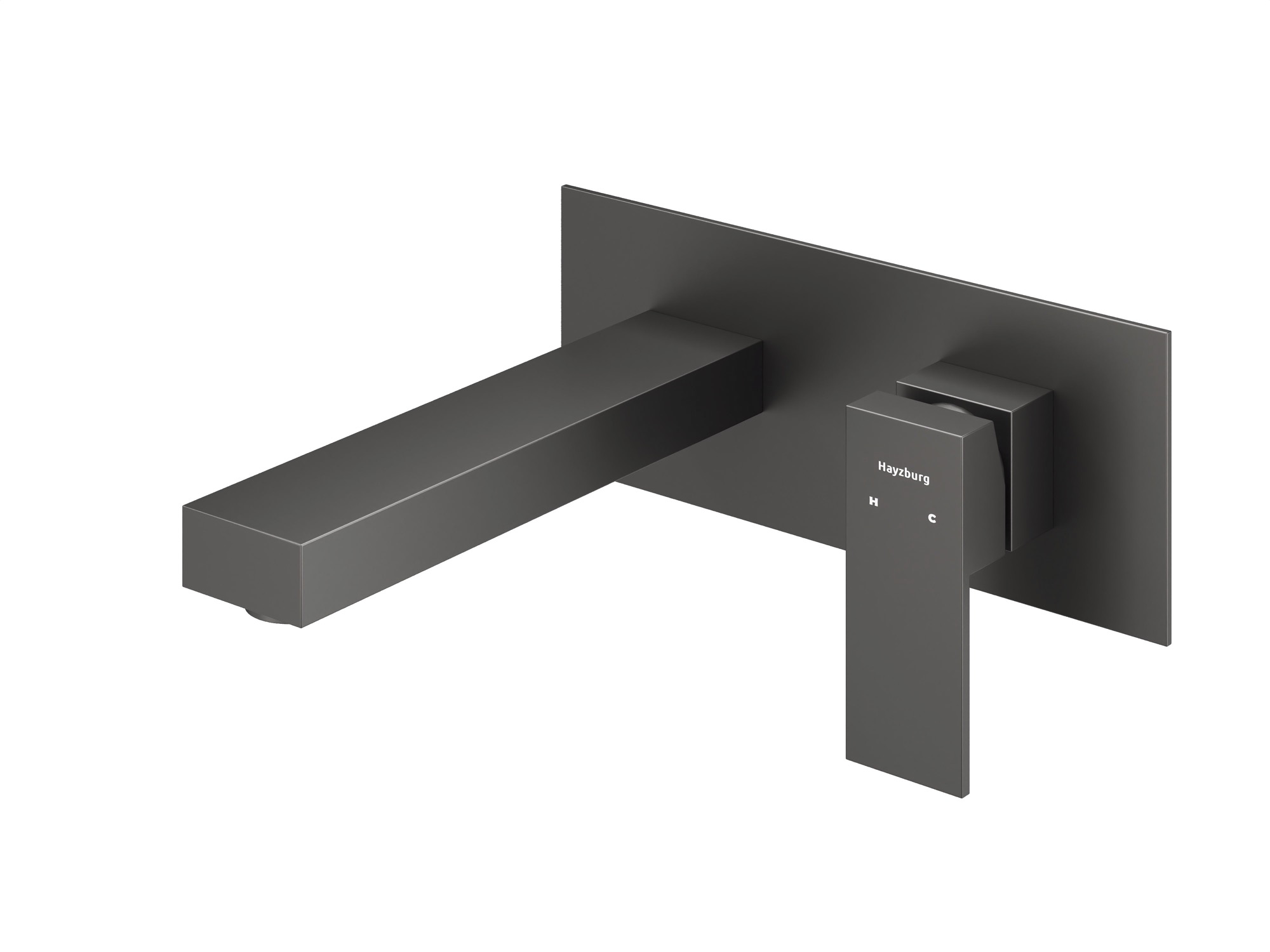 HB-1003GG Стальной Серый Встраиваемый смеситель для умывальника