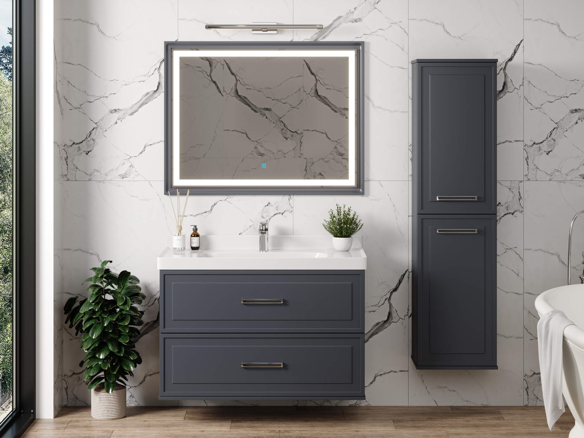 Тумба Katy 100-2 Графит (Katy 100)