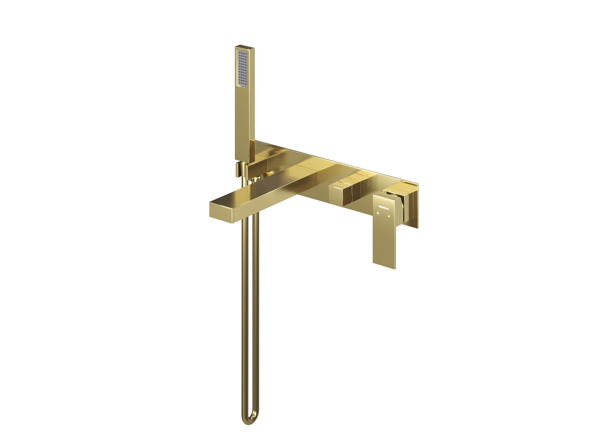 HB-1004GO Золото Встраиваемый смеситель для ванны