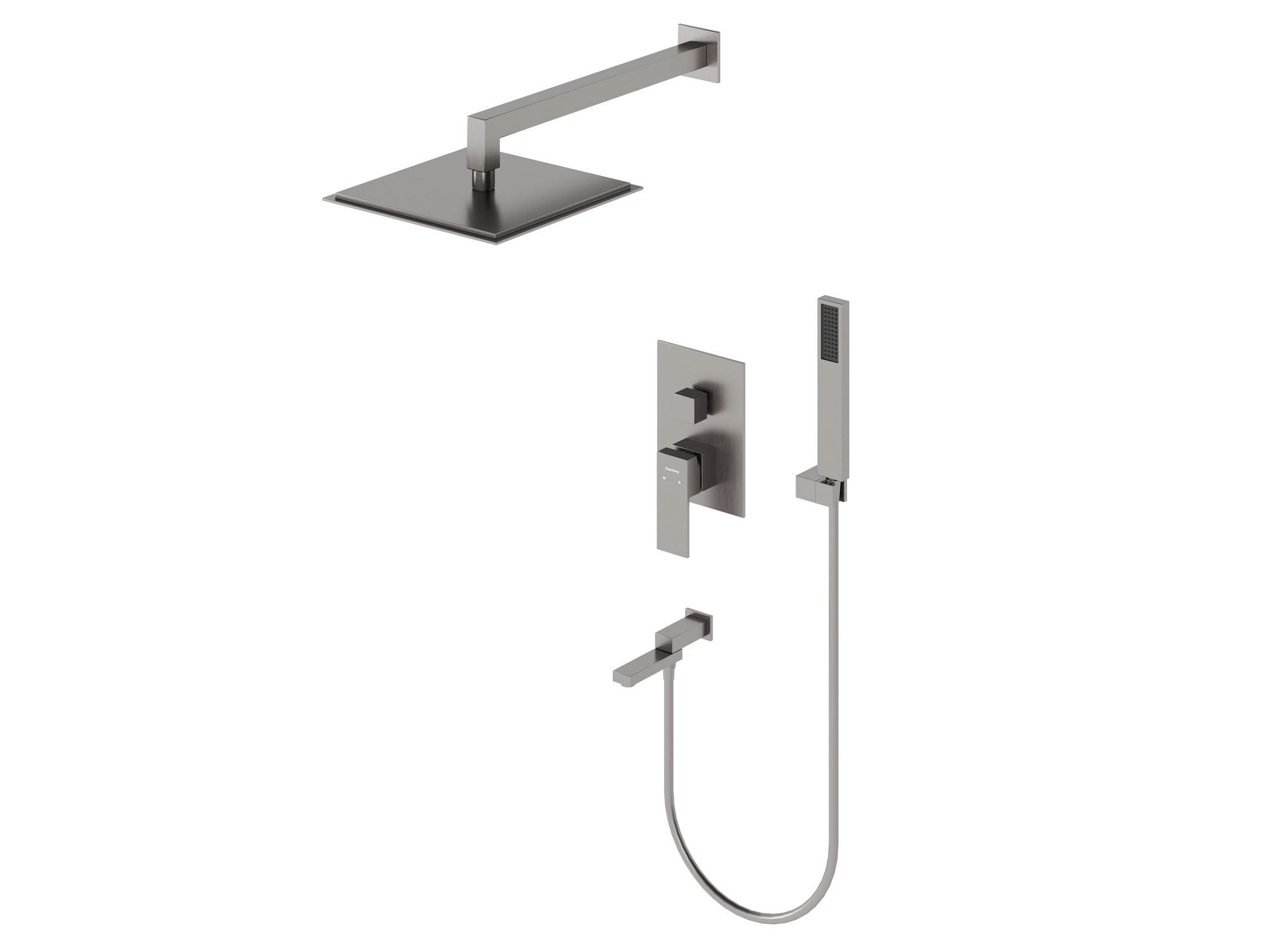 HB-1001BN Матовый Никель Встраиваемая душевая система