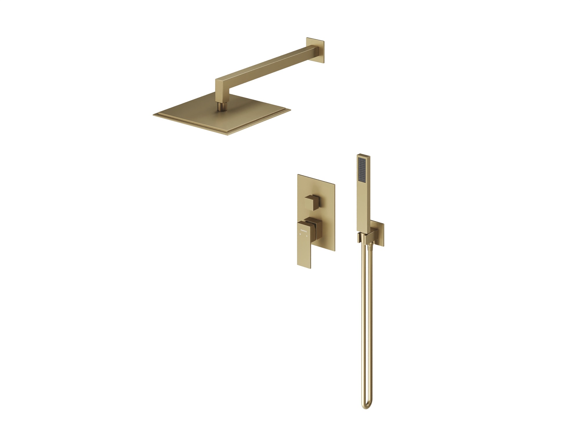 HB-1002BG Матовое Золото Встраиваемая душевая система