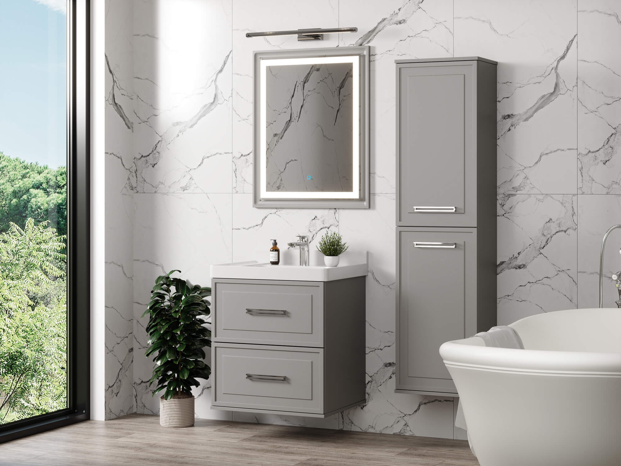 Тумба Katy 60-2 Серый К167 (Katy 60)