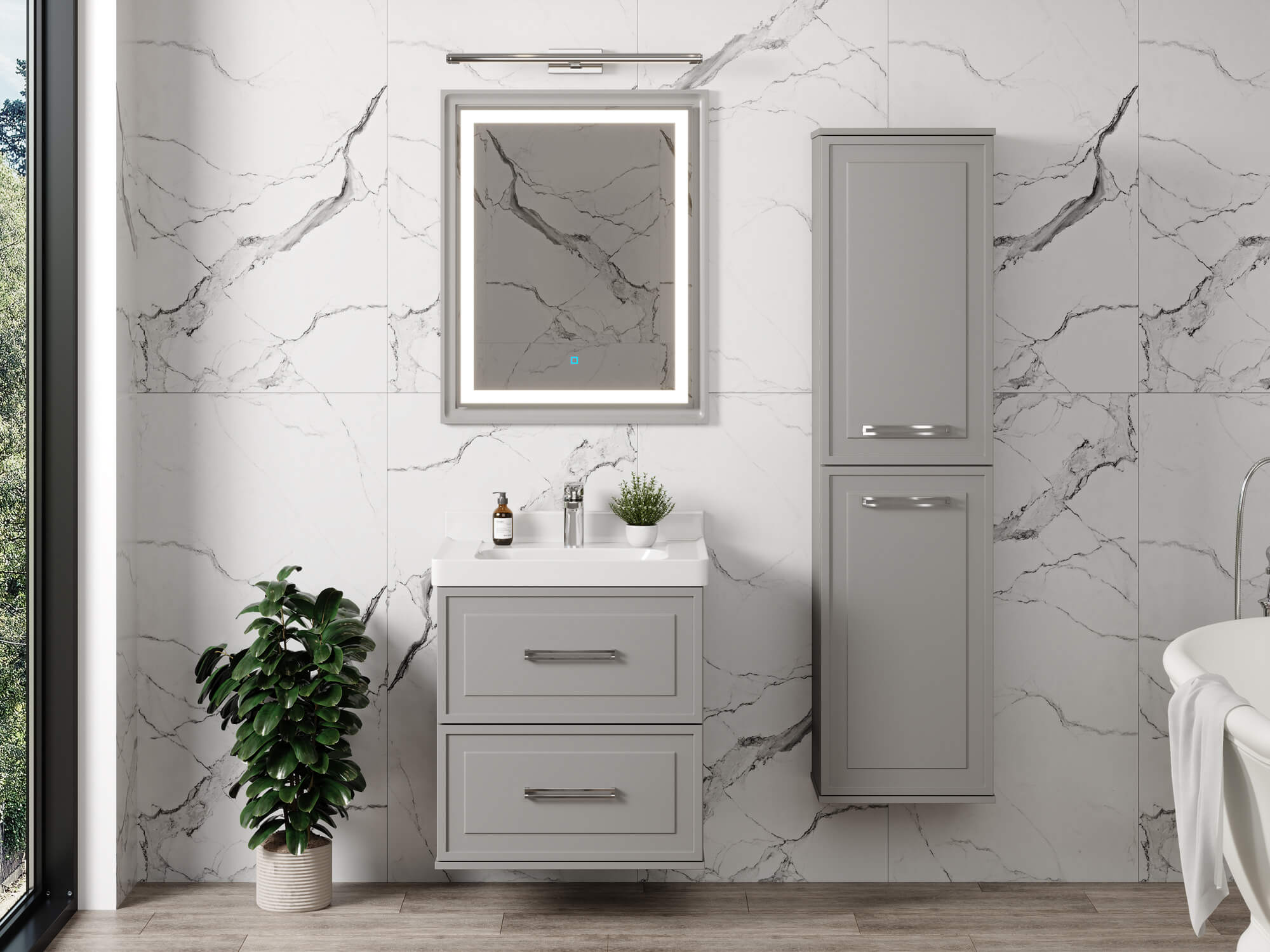 Тумба Katy 60-2 Серый К167 (Katy 60)