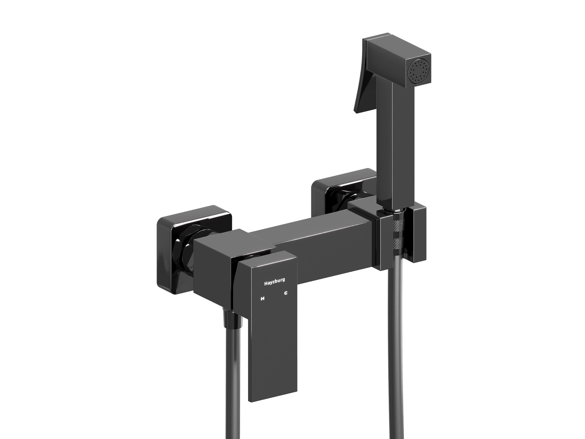 HB-1006BCH Чёрный хром гигиенический душ