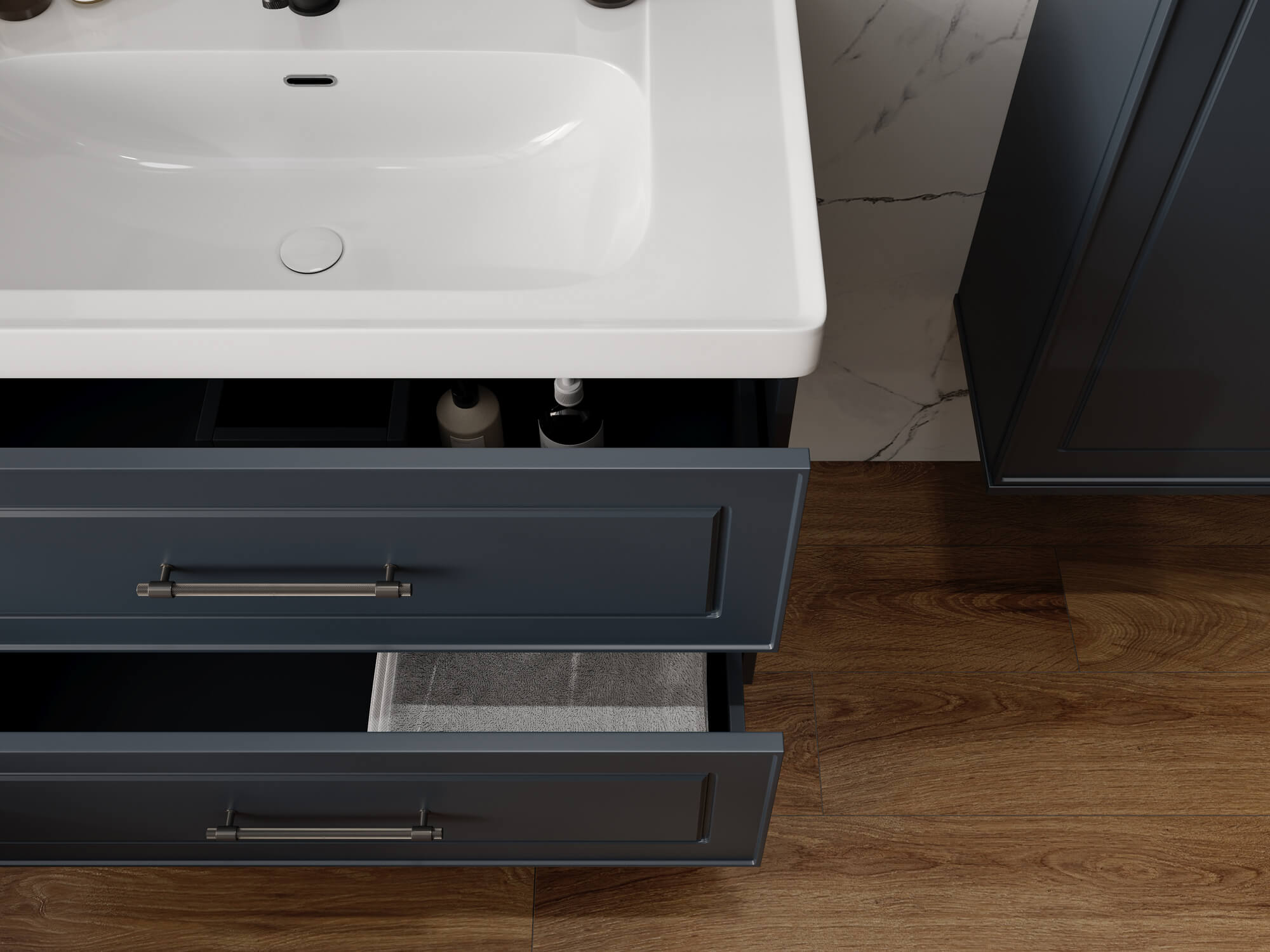 Тумба Michelle 90-2 Графит (Katy 90)