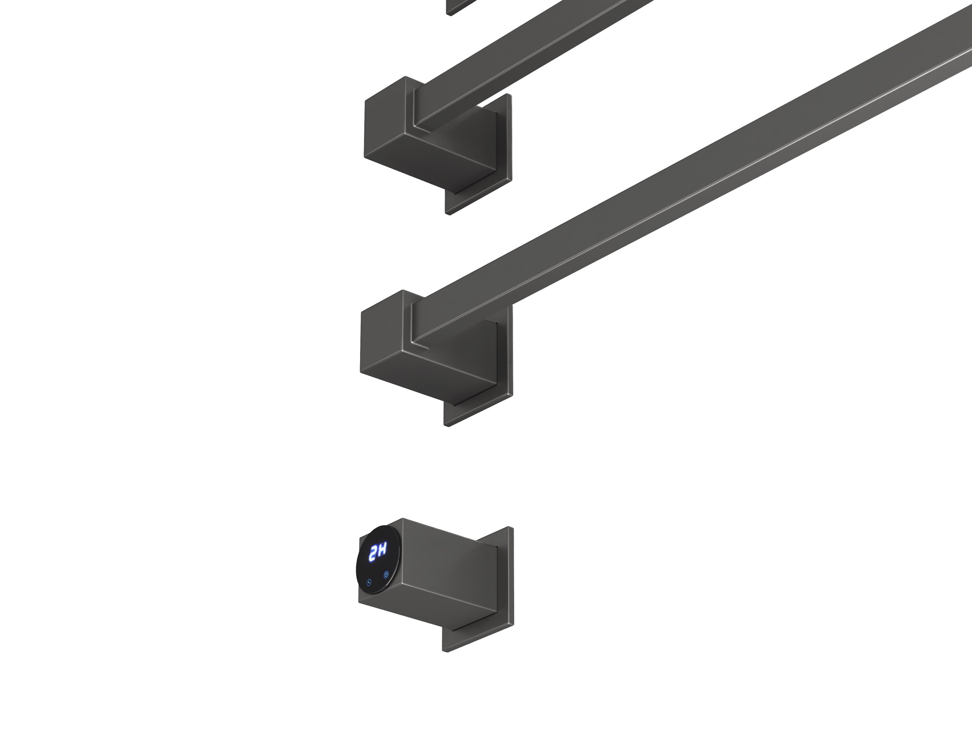 HB-016-3GG  Стальной серый Полотенцесушитель встраиваемый электрический