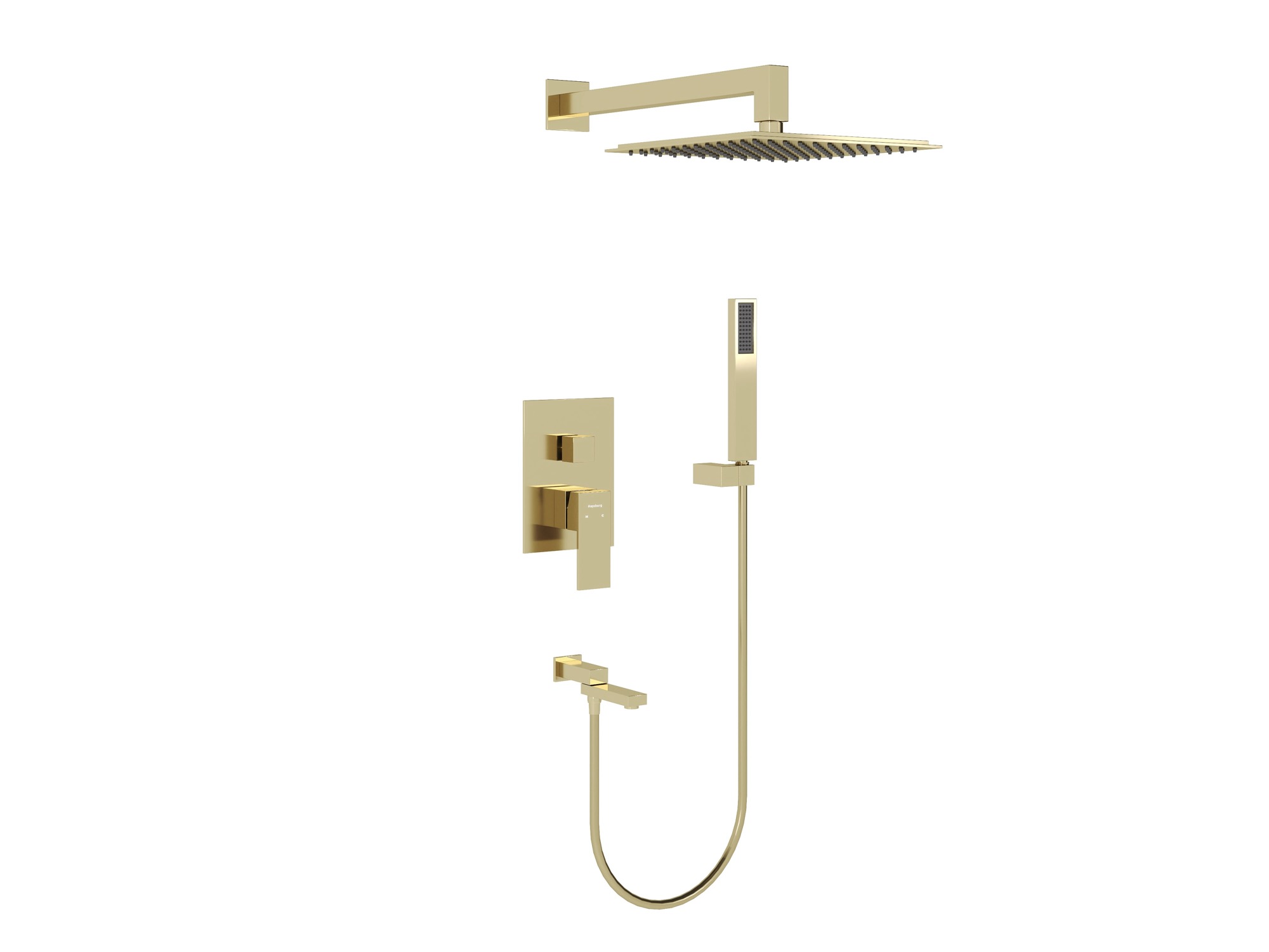 HB-1001GO Золото Встраиваемая душевая система