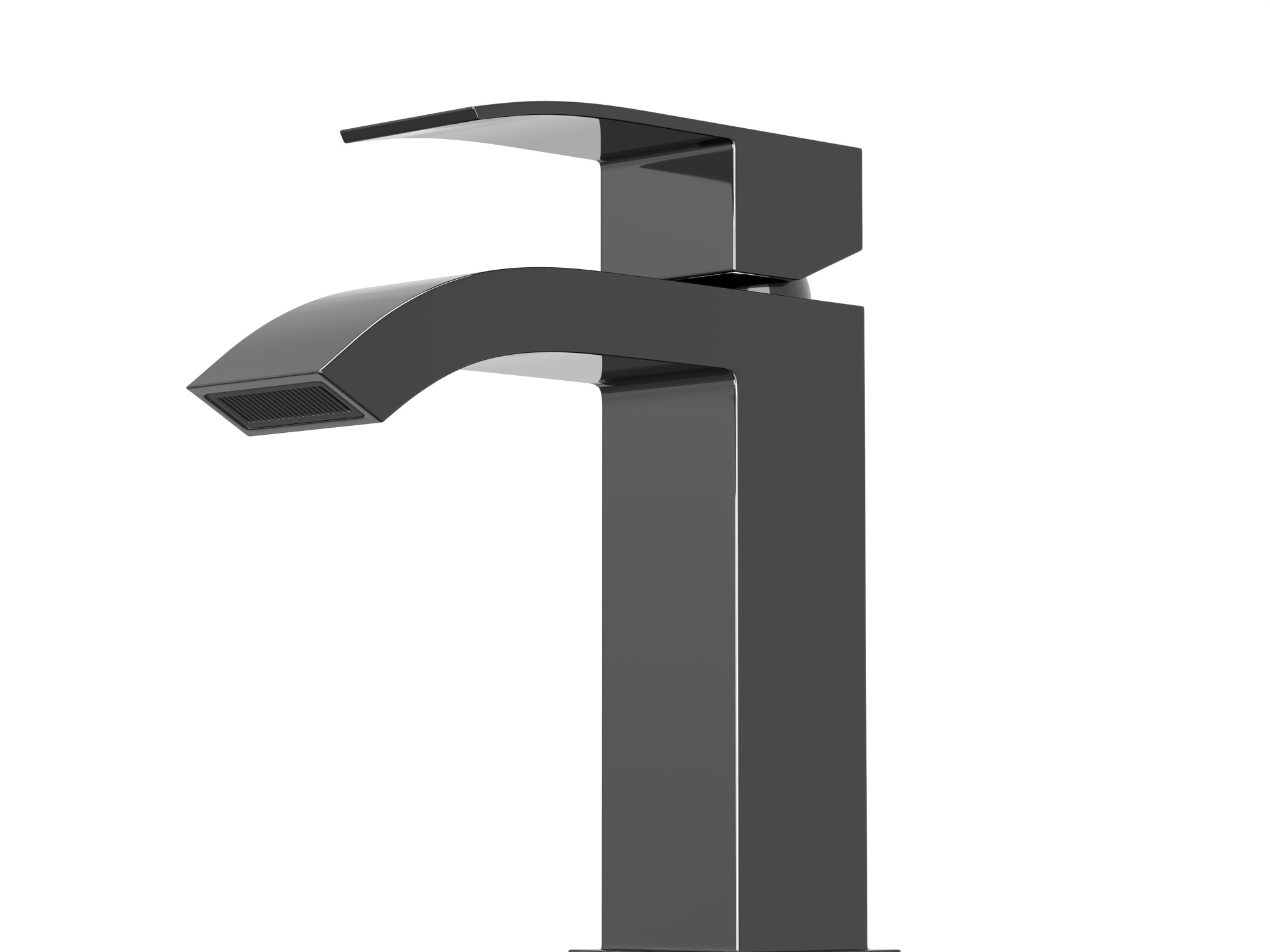 HB-3007BCH Чёрный хром смеситель для умывальника