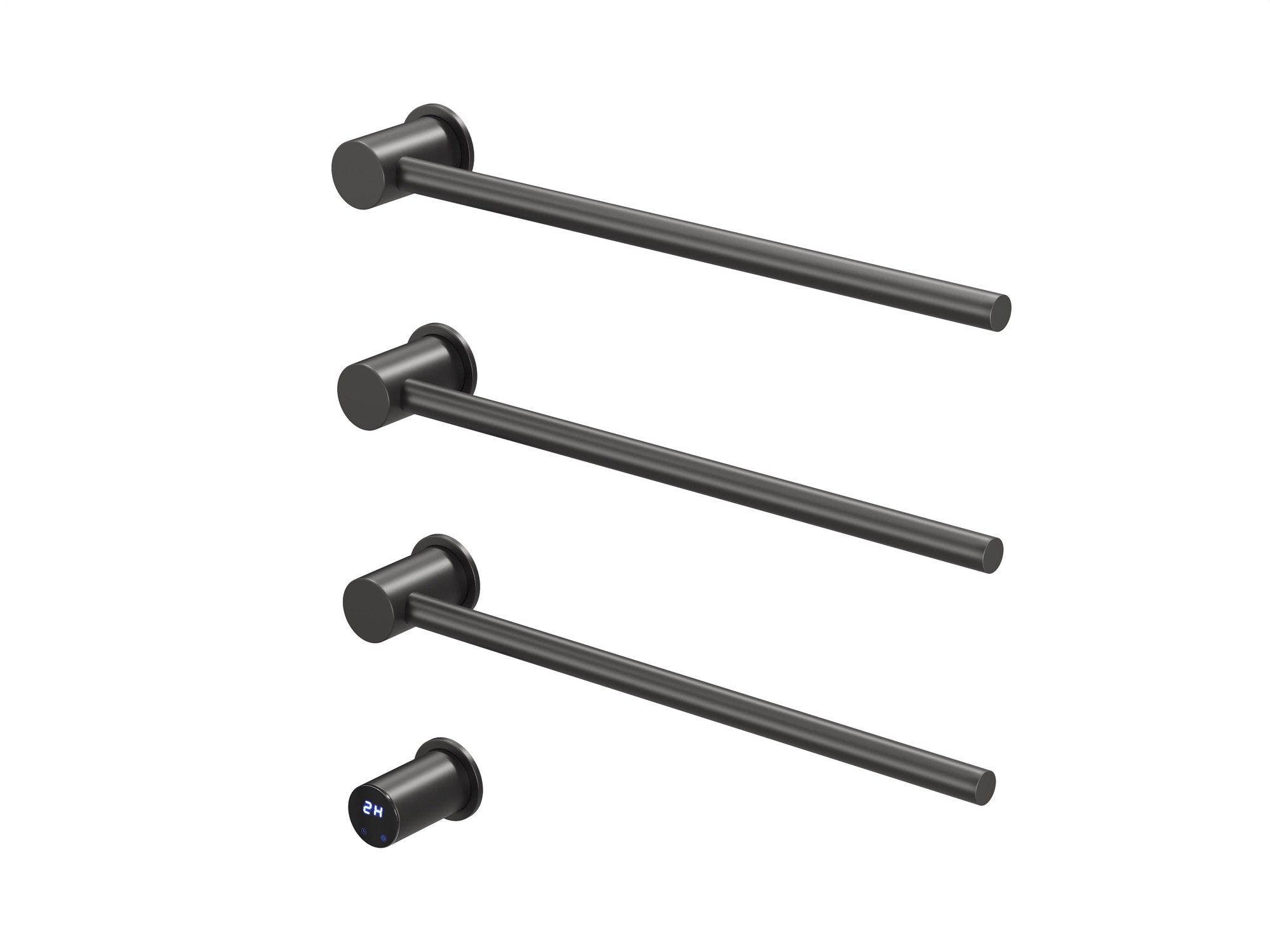 HB-006-3GG  Стальной серый Полотенцесушитель встраиваемый электрический