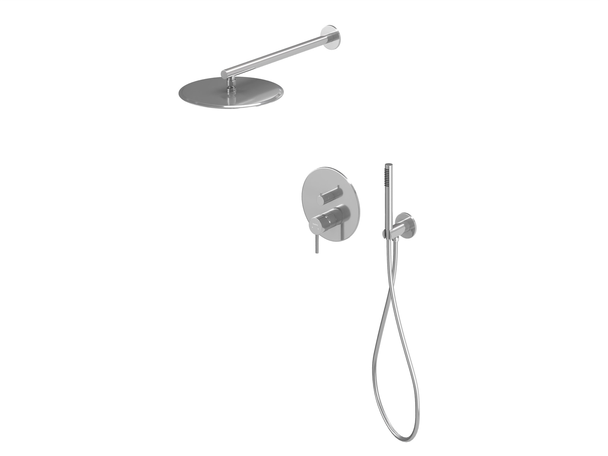 HB-2002CH Хром Встраиваемая душевая система