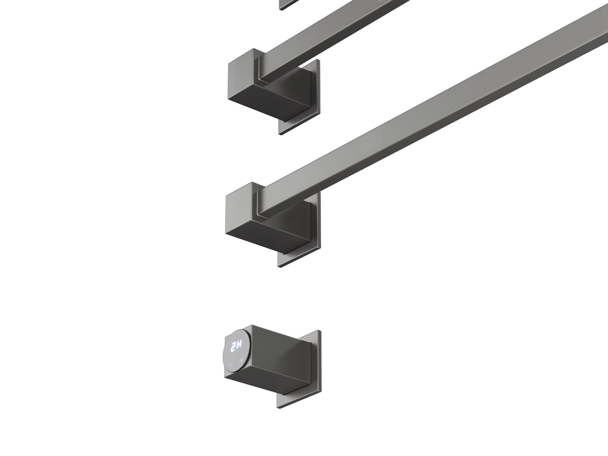 HB-016-5GG  Стальной серый Полотенцесушитель встраиваемый электрический