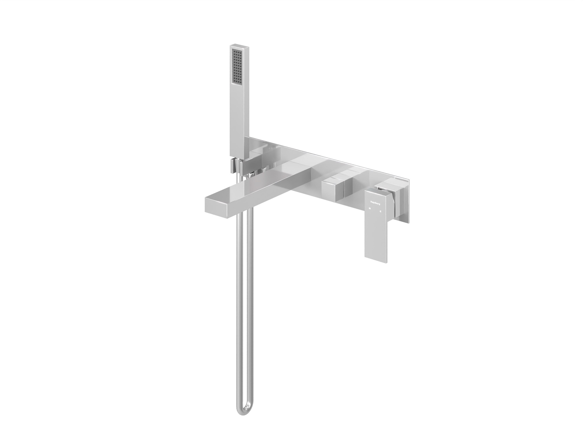 HB-1004CH Хром Встраиваемый смеситель для ванны