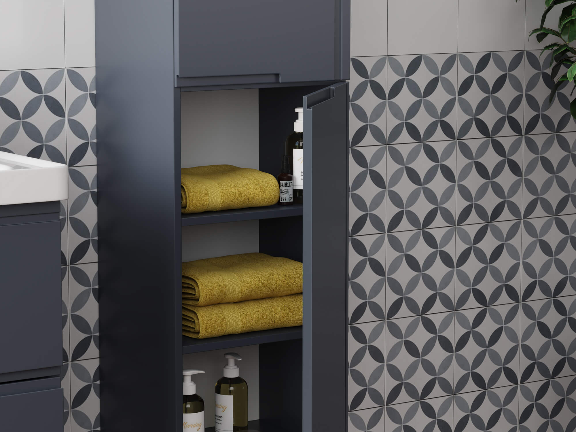 Тумба Izabel 60-2 Графит (Katy 60)