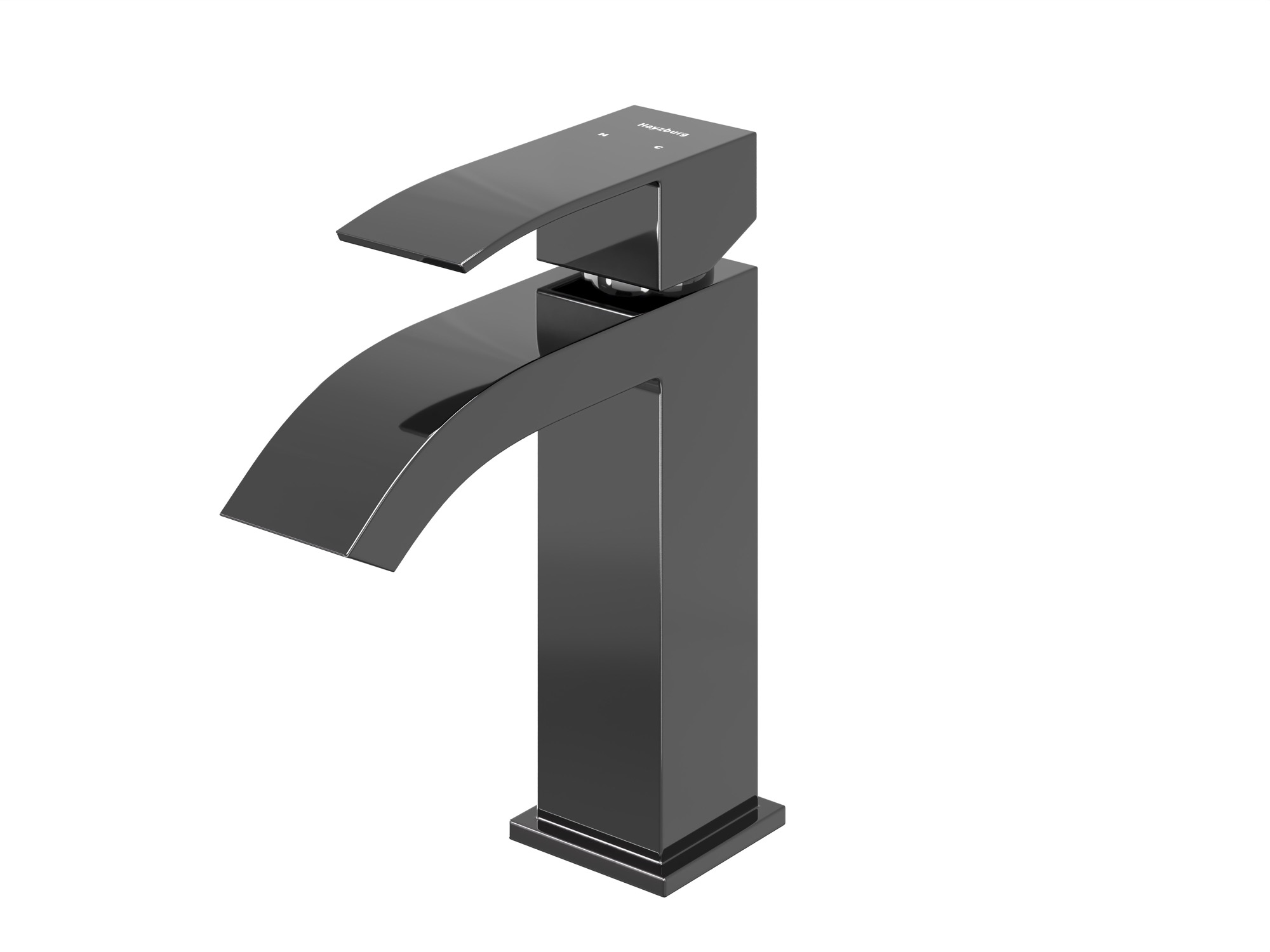 HB-3007BCH Чёрный хром смеситель для умывальника