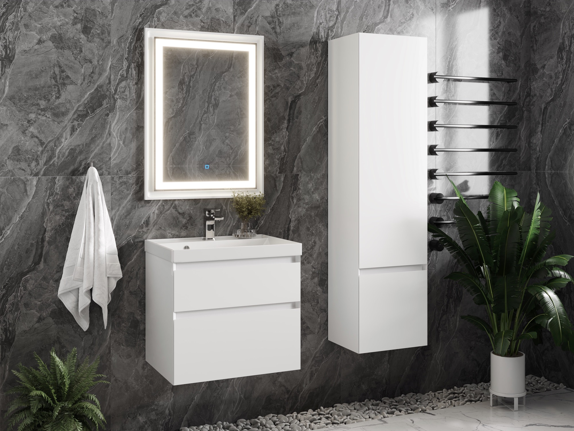 Тумба Laura 60-2 ПД (Classic/iris 60)