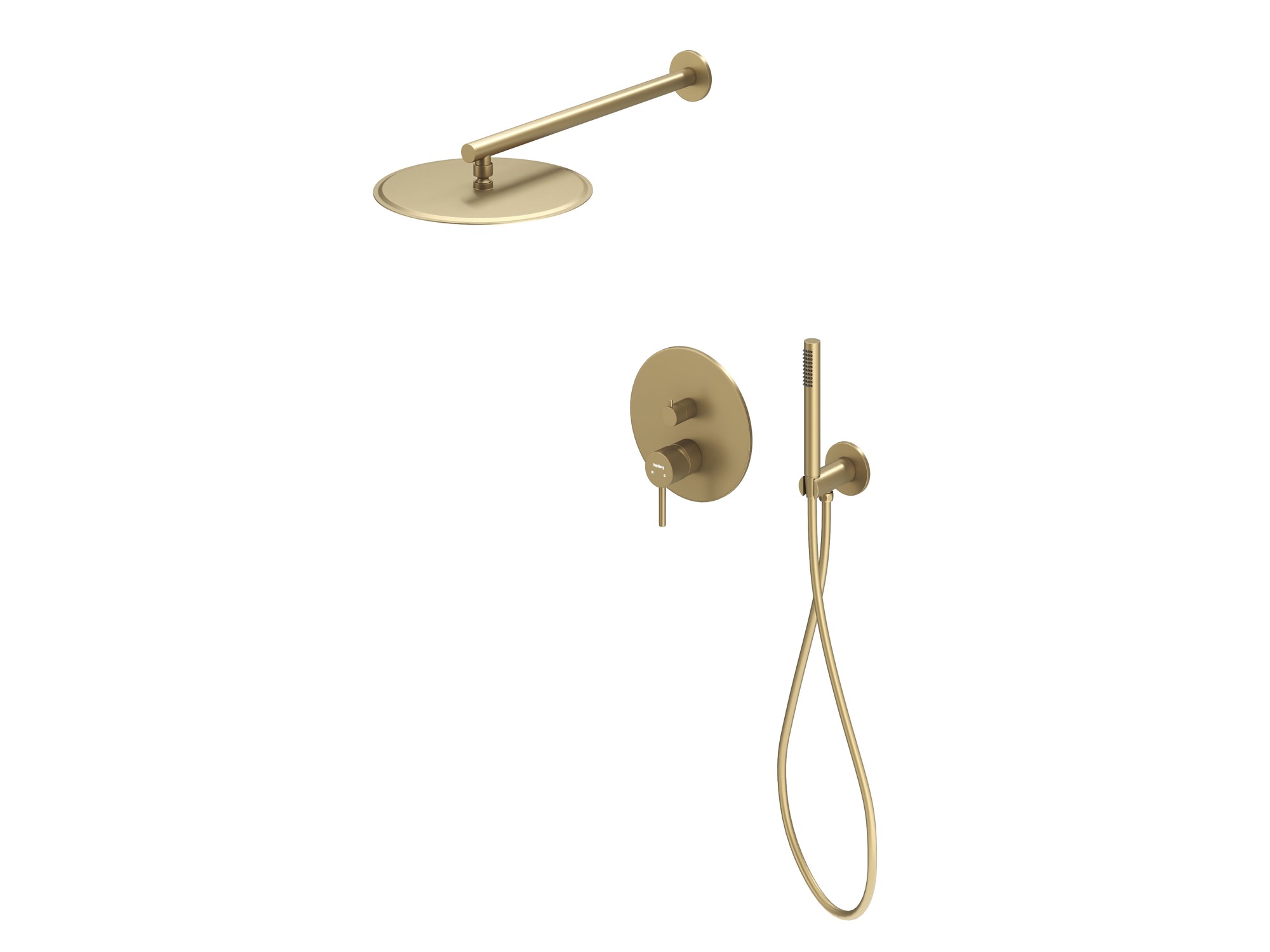 HB-2002BG Матовое Золото Встраиваемая душевая система