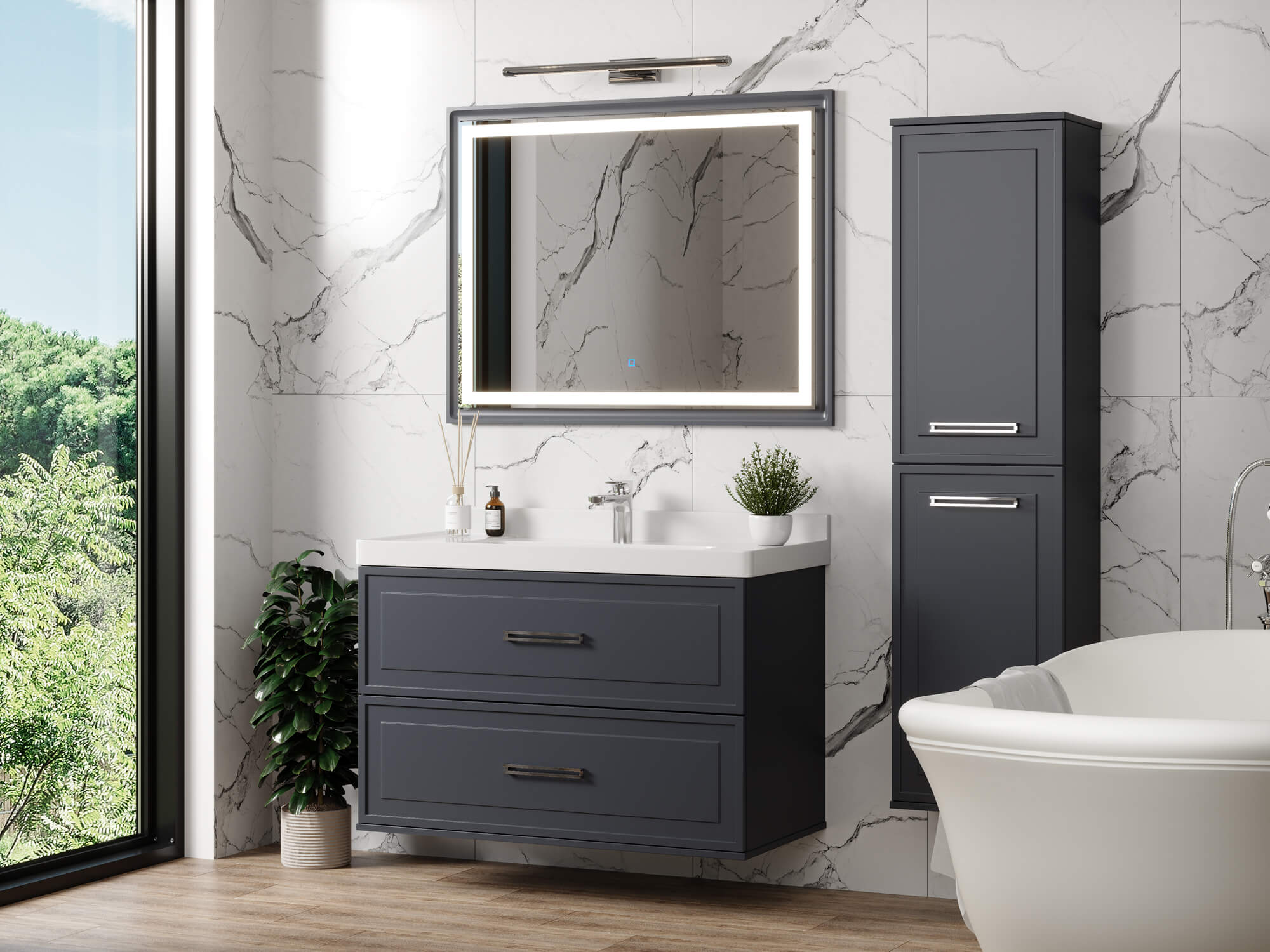 Тумба Katy 100-2 Графит (Katy 100)