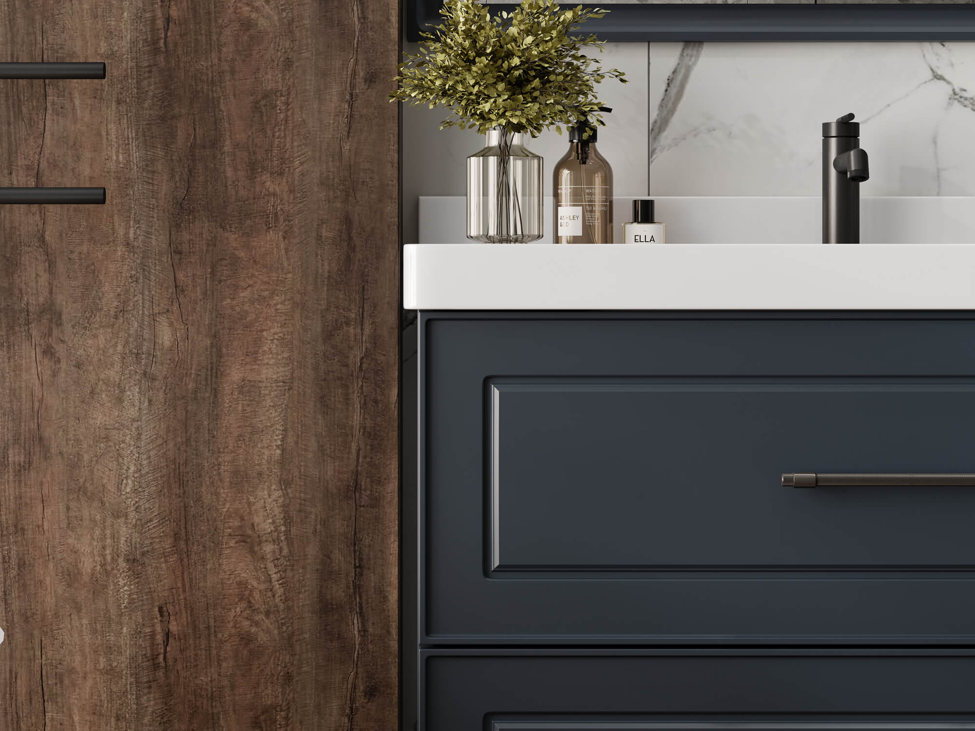 Тумба Michelle 90-2 Графит (Katy 90)