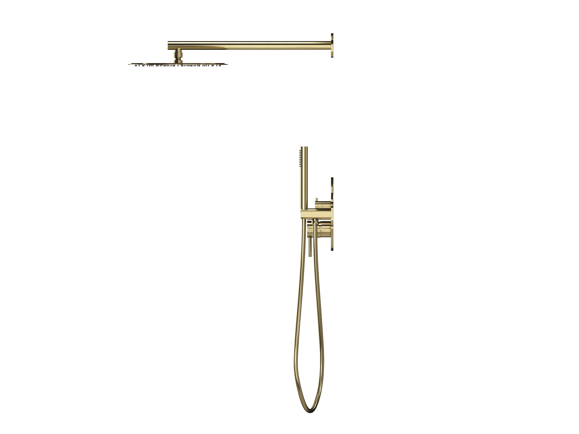 HB-2002GO Золото Встраиваемая душевая система
