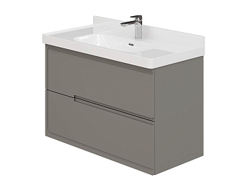 Тумба Изабель 100-2 Серый К167 (Кати/Андреа 100)