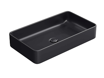 HB-0038MB Раковина накладная матовый чёрный 610*350*112