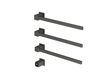 HB-016-3GG  Стальной серый Полотенцесушитель встраиваемый электрический 