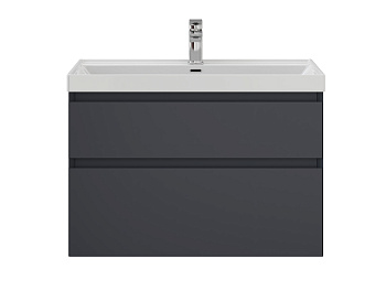 Тумба Лаура 80-2 ПД Графит (Классик/Ирис 80)