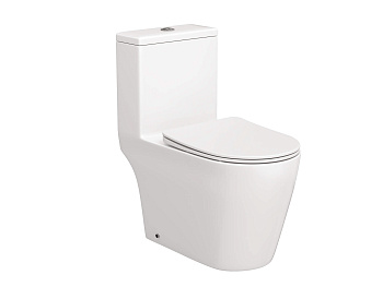 Унитаз-моноблок напольный Алерия Дюропласт Торнадо